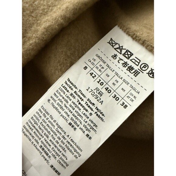 Weekend Max Mara Natale Wool Belted Trench Coat Color Beige US Size 8 New $1225 - Picture 12 of 16